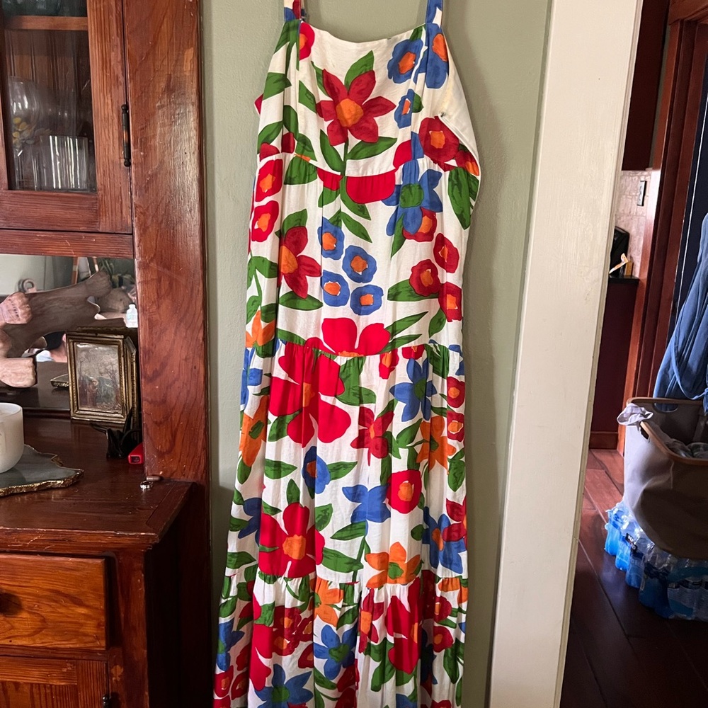 Floral Sleeveless Maxi Dress